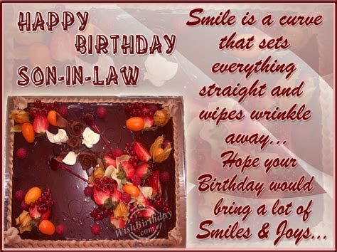 Birthday Wishes For Son In Law - Birthday Images, Pictures