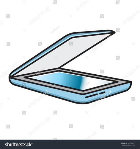 Colored Flat Bed Computer Scanner-vector Drawing Stock Vector (Royalty Free) 549550819 ...