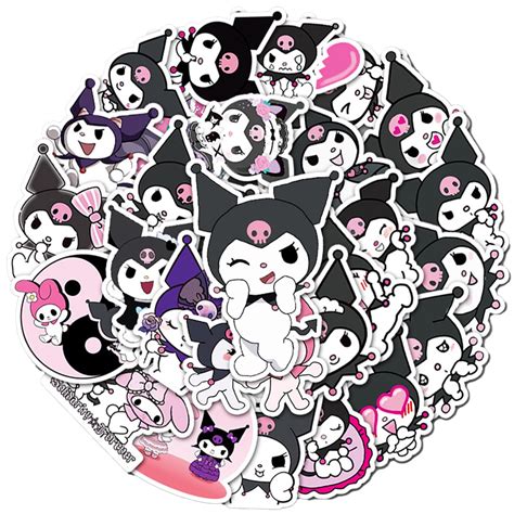 Buy Kuromi Stickers, 100 Pieces, My Melody Kuromi Stickers, Kuromi Stickers for Laptop, Kawaii ...