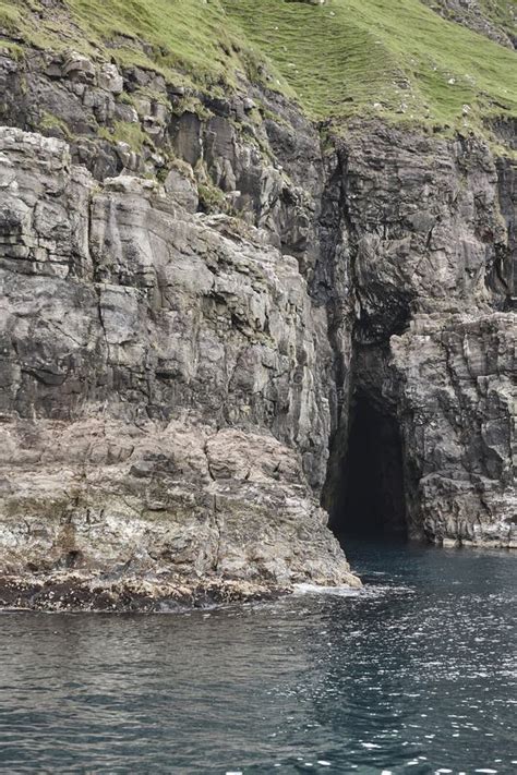 Faroe Islands Cliffs and Caves in Vestmanna Area. Streimoy, Denmark Stock Image - Image of ...