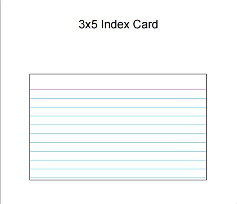 9 Index Card Templates for Free Download | Sample Templates