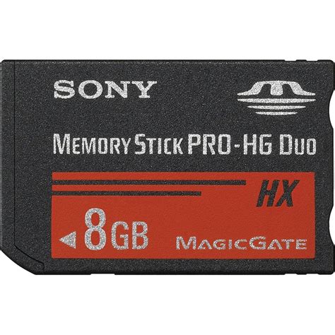 Sony 8GB Memory Stick PRO-HG Duo HX (30MB/s) MSHX8A B&H Photo