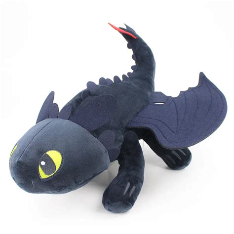 23cm How to train Your Dragon Toothless PlUSH Night Fury Plush Fury Toy Toothless Stuffed Doll ...