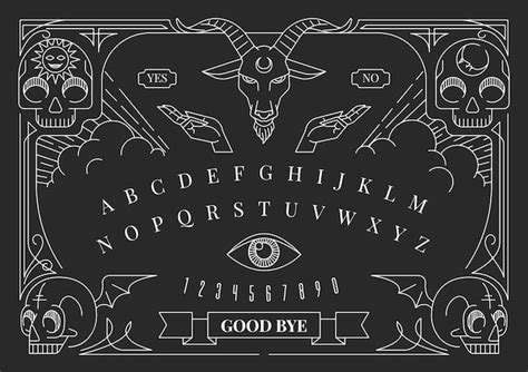 Premium Vector | Ouija board illustration