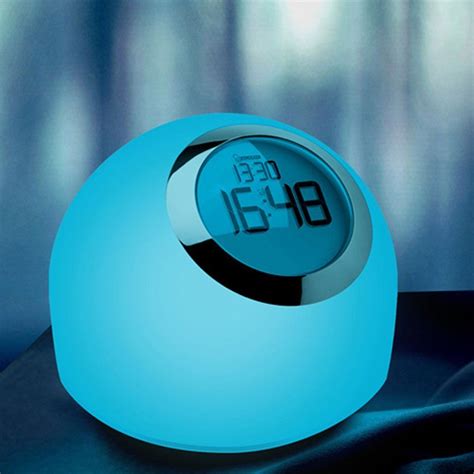 Wake Up Light Alarm Clock, AnsTOP Multicolor Night Light Lamp Alarm Clock Smart Touch LED Mood ...