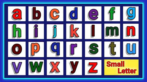 Small letter | Small letters a to z | small letter mein abcd | Small Alphabet Letter | a to z ...