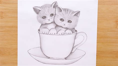 Easy Pencil Drawings Of Cute Animals