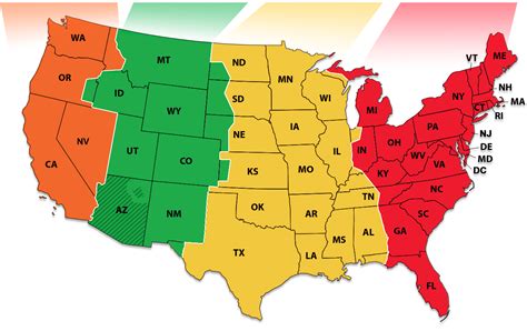 Usa Map States Time Zones - Uf Summer B 2024