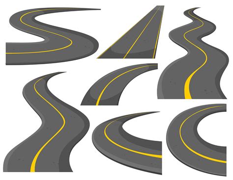 Different pattern of roads 373536 Vector Art at Vecteezy