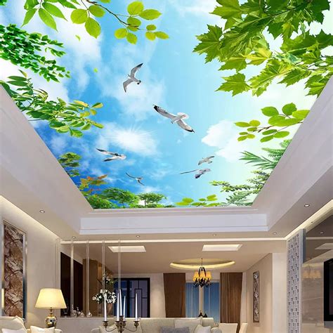 Ceiling Murals Sky : 3d Ceiling Murals Wallpaper Custom Photo Non Woven Murals ... : Cherub ...