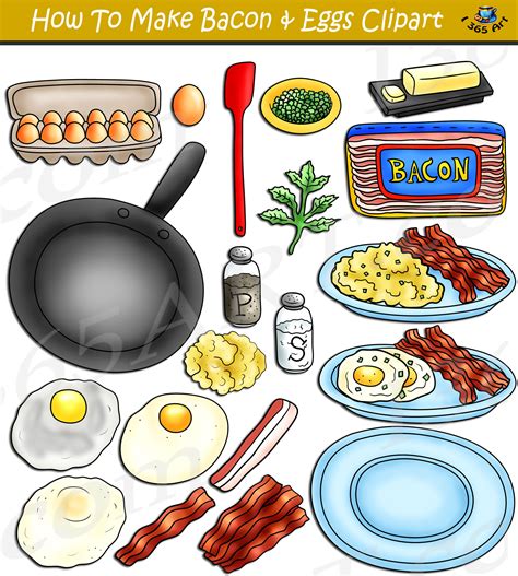 How To Make Bacon & Eggs Clipart Download - Clipart 4 School