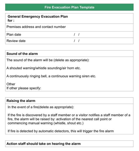 26+ Free Printable Fire Evacuation Checklist Templates - Sample PDF, MS Word » American Templates