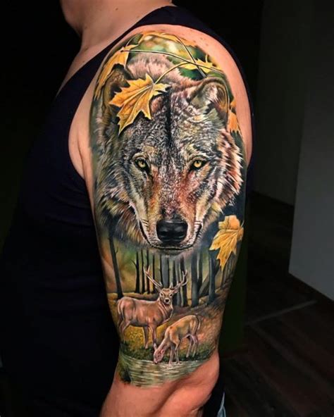 Wolf And Flower Tattoo Meaning | Best Flower Site