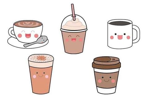 Cute Coffee Cute Easy Drawing For Kids - Learn how to draw so cute marshmallow, easy step by ...