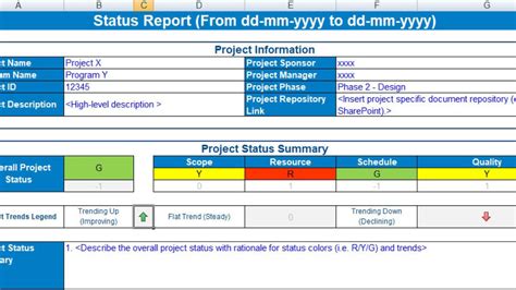 5+ Project Status Report Template | Template Business PSD, Excel, Word, PDF