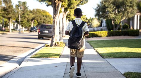 Kid Walking To School