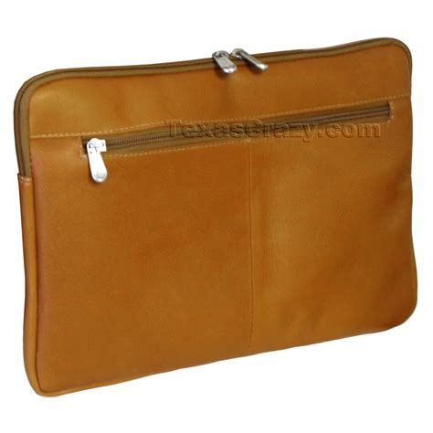 Leather Laptop Sleeve 17 inch size fits larger laptops - Texas Crazy