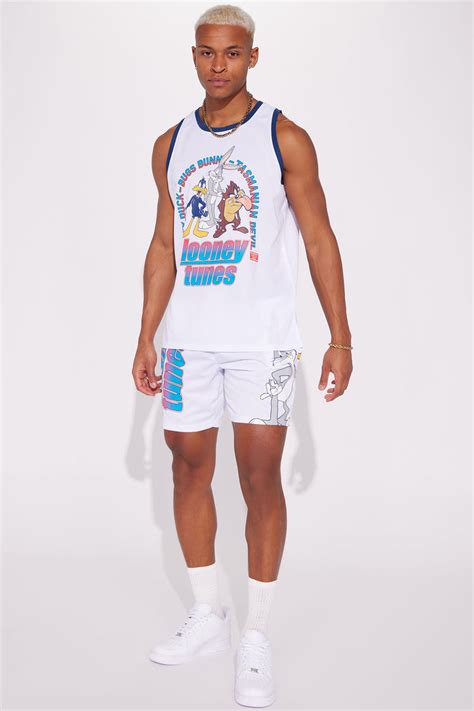 Looney Tunes Top Three Basketball Jersey - White | Fashion Nova, Mens Graphic Tees | Fashion Nova