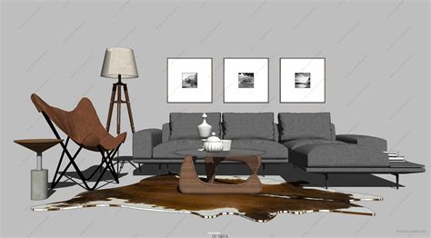 View Living Room Design In Sketchup Pictures