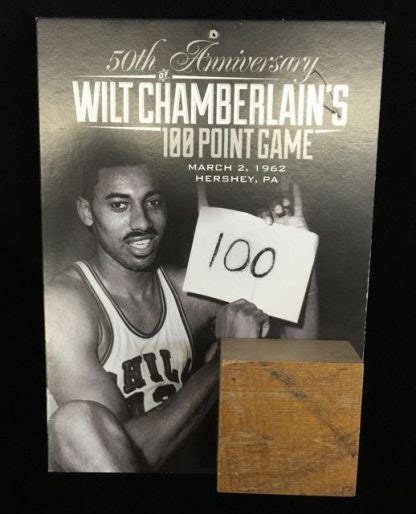 Philadelphia 76ers Wilt Chamberlain 100 Point Game Giveaway - Carls Cards & Collectibles