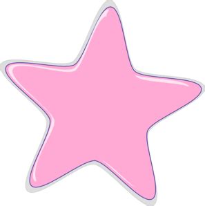 Pink Star Clip Art at Clker.com - vector clip art online, royalty free & public domain