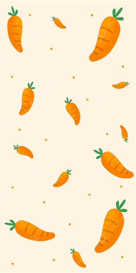 Simple Hand Drawn Cute Carrot Wallpaper Background, Cute, Carrot, Hand Drawn Background Image ...