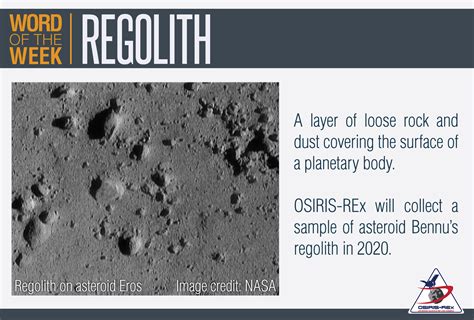 Word of the Week: Regolith - OSIRIS-REx Mission