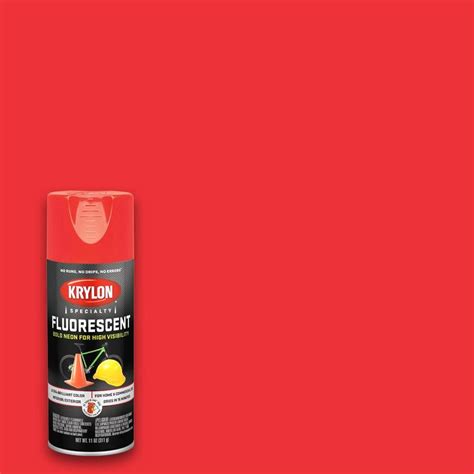 Krylon Gloss Red-Orange Fluorescent Spray Paint (Actual Net Contents: 11-oz) at Lowes.com