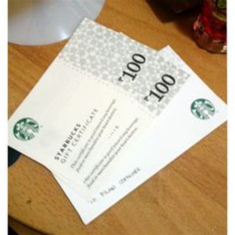 Starbucks Gift Cards Printable Certificates