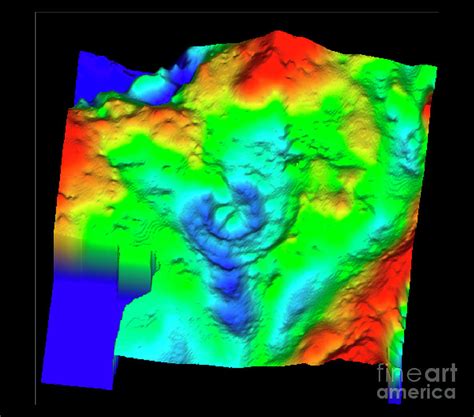 Gravity Map Of Chicxulub Crater Photograph by Mark Pilkington/geological Survey Of Canada ...