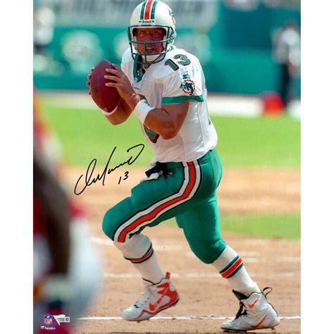 Dan Marino Miami Dolphins Autographed 16" x 20" Vertical Passing Photograph