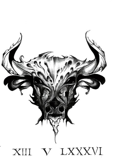 Taurus sign tattoo design by DianaBathory on DeviantArt