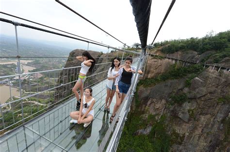 China dares you to cross its giant glass bridge | The Verge