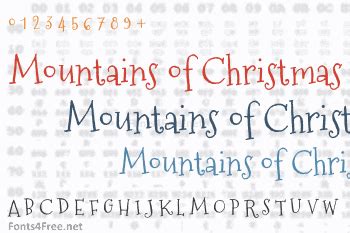 Mountains of Christmas Font Download - Fonts4Free