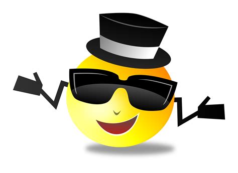 Cool Smiley vector clipart image - Free stock photo - Public Domain photo - CC0 Images