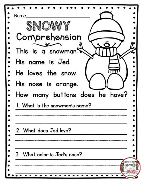 Free Printable Reading Comprehension For Grade 1 - 1st Grade Reading Worksheets - Best Coloring ...