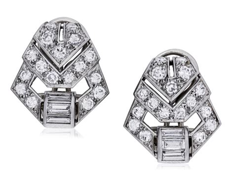 ART DECO DIAMOND EARRINGS, | Christie’s