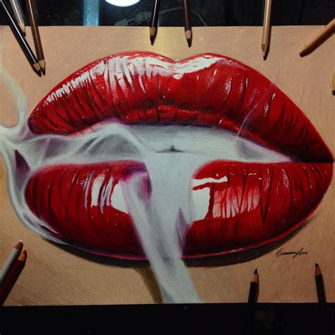 Lip Pencil Colors, Color Pencil Drawing, Pencil Art Drawings, Realistic Drawings, Art Drawings ...