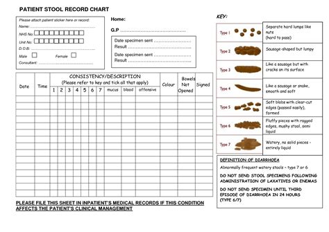 Free Printable Bowel Movement Record Chart Just Download One, Open It In A Can Display The Pdf ...