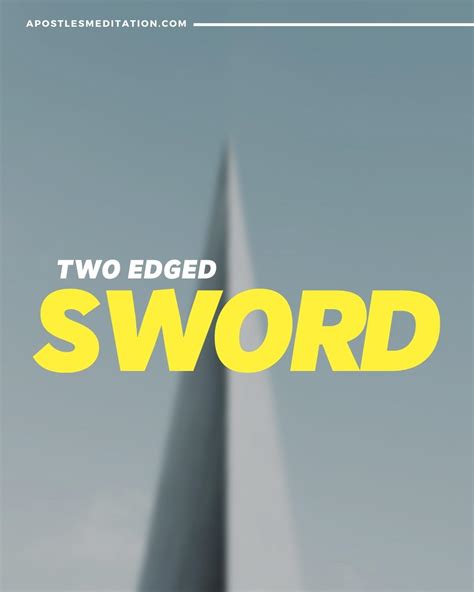 Two Edged Sword – Apostle's Meditations