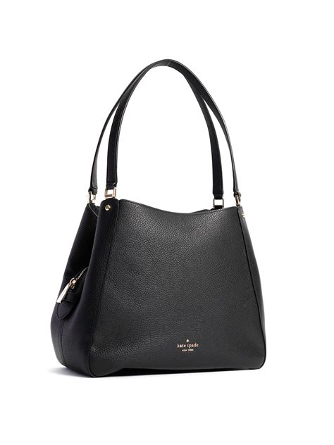 Kate Spade Leila Medium Triple Compartment Shoulder Bag Black - Averand