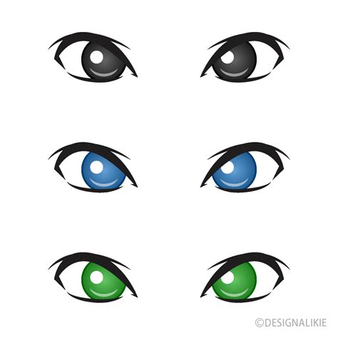 Sharp Anime Eyes Male characters often have smaller sharper eyes