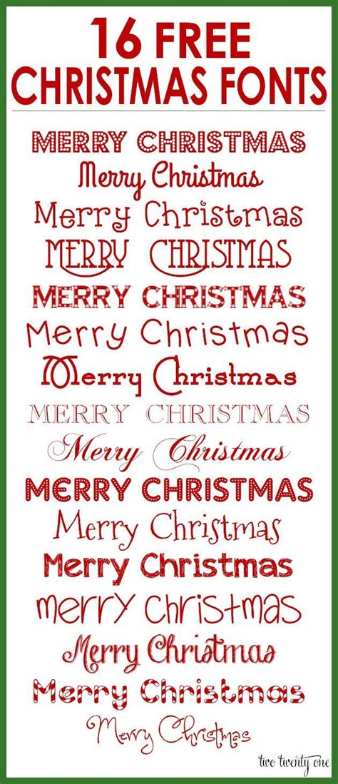 16 Free Christmas Fonts for Your Holiday Designs | Christmas fonts, Christmas fonts free ...