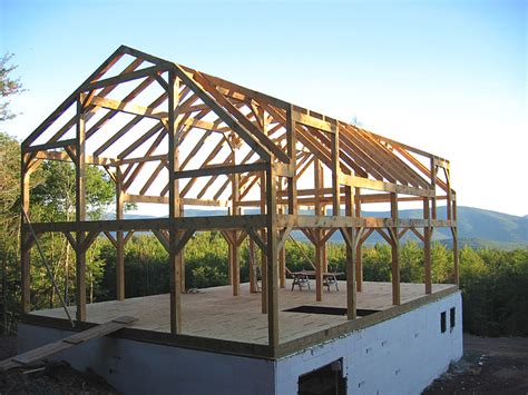 Timber Frame Barn Construction