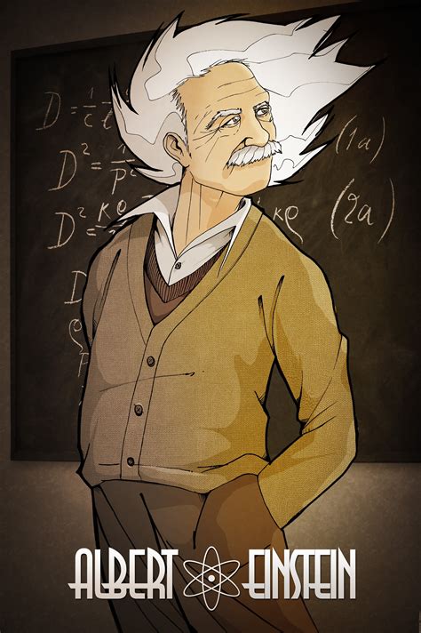 1366x768 resolution | Albert Einstein cartoon digital illustration, Albert Einstein HD wallpaper ...