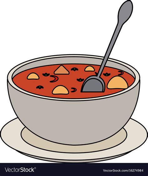 Hot soup bowl icon Royalty Free Vector Image - VectorStock