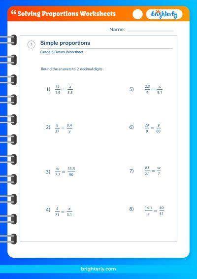 Math Proportions Worksheets - Worksheets For Kindergarten