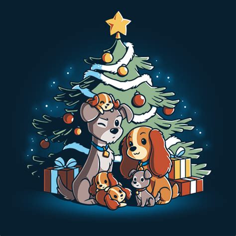 Merry Christmas from Lady and the Tramp | Official Disney Tee - TeeTurtle