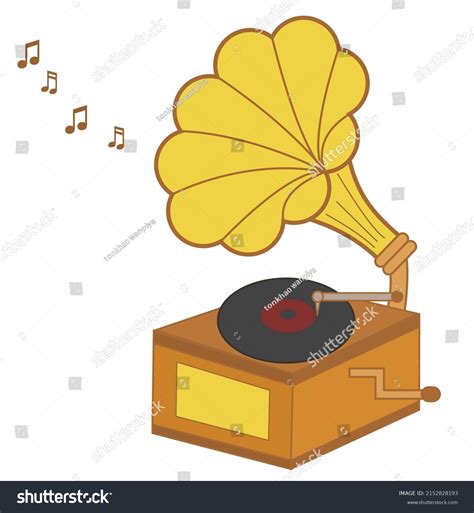 Old Gramophone Record Isolated On White Stock Vector (Royalty Free) 2152828193 | Shutterstock