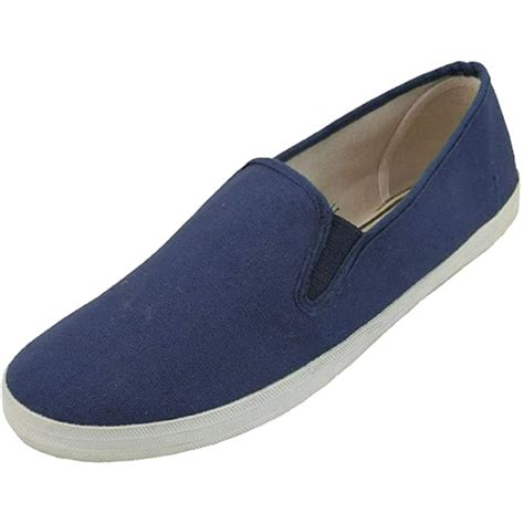 B.P.-ES - Men's Canvas Loafers Sneakers Slip On Fashion Twin Gore Comfort Shoes - Walmart.com ...